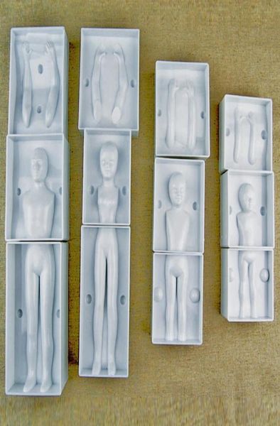 Fondant 3d People Cake Figura Mold Family Family Molde de decoración del cuerpo humano para la creación de hombres Niños Niños Boy3840600