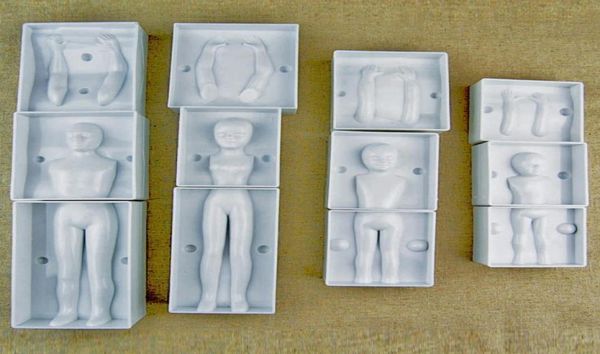 Fondant 3d People Cake Figura Mold Family Family Mold de decoración del cuerpo humano para la creación de hombres