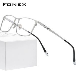 FONEX Pure Brilmontuur Mannen Vierkante Brillen Mannelijke Klassieke Volledige Optische Recept Brillen Frames F85641 240126