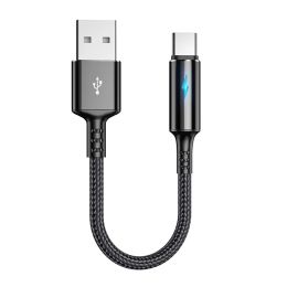 Fonken Mini USB C Câble de données 0,25m Câble de données pour Samsung A5 S8 S9 plus Xiaomi Banque d'alimentation de charge rapide Câbles de téléphone micro USB