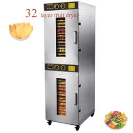 Voedseluitdroging Droger Gedroogd fruit Machine Huishouden Grote Commerciële 32 Laag Capaciteit Visuele Deur 3000W