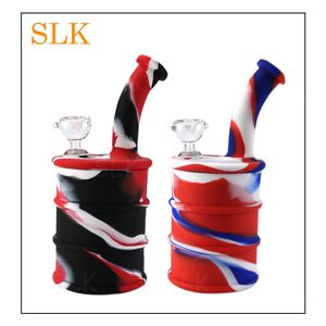 Voedselkleding Hookah 26 ml Nit-stick Barrel Drum Siliconen DAB Containers Opbergpot JAR Dichtingen Oliewasconcentraat voor wasbalsem verf