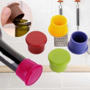 Food Grade Silicagel Rode Wijnstopper Beer Stopper Wijnkruiden Bottle Glass Cork Home Wine Deksel Seal