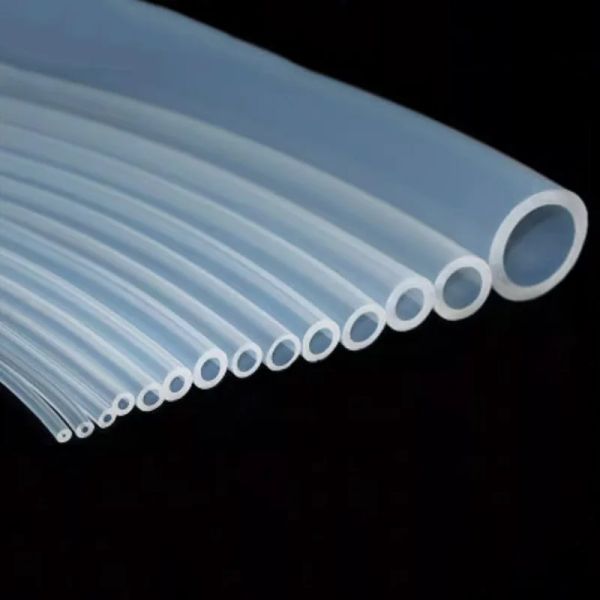 Manguera de goma de silicona de grado alimenticio ID transparente transparente 0.5-14 mm OD 1.5-18 mm Flexible Nontonxic Silicona Tubo de agua capilar