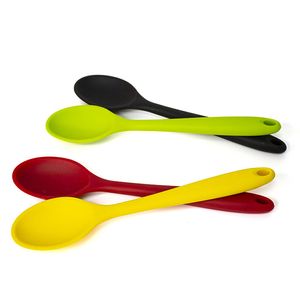 Cuillère en silicone de qualité alimentaire ustensiles de cuisine cuillère de cuisine soupe outils de cuisson en gros 122316