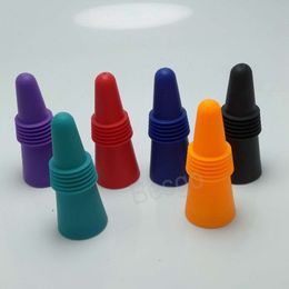 Food Grade Silicone Wine Bottle Stoppers herbruikbare Liquor Beer Beverage Flessen Stopper Kleurrijke Wijnen Flessen Stop Bar Party Tool BH7973 Tyj