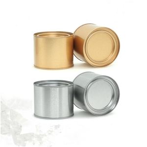 Pottes de nourriture Canisters 250 ml thé en aluminium Can Tins Pot Jar Conteneurs Comestic Portable Seal Metal Tinplate Candle Drop Livrot Home Dhysz