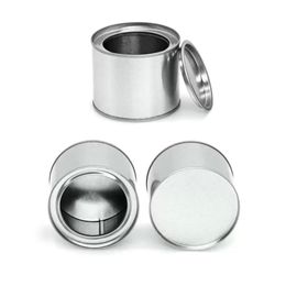 Pots alimentaires Bidons 250 ml en aluminium peut étain café thé pot baume à lèvres conteneur vide bougie métal crème pot boîte 1121 livraison directe maison Dhkjg