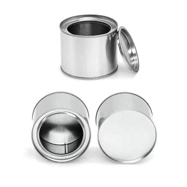 Frascos de alimentos Botes 250 ml Lata de aluminio Café Té Tarro Bálsamo labial Contenedor Vela vacía Metal Crema Pot Caja 1121 Entrega de gotas Inicio DHKJG