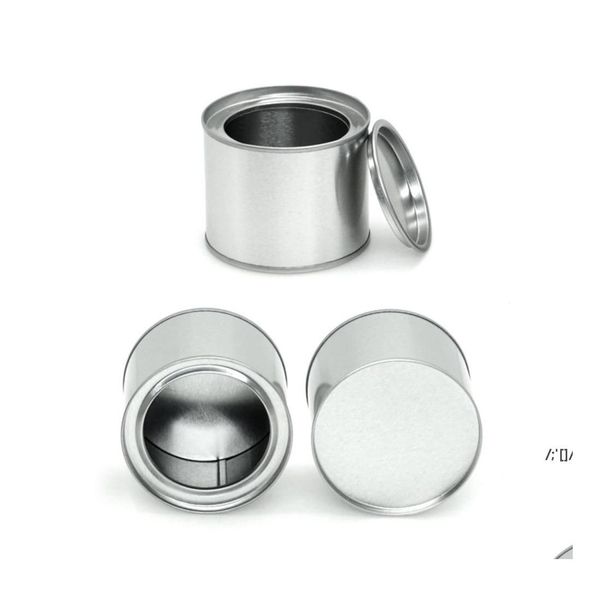 Frascos de comida Botes Latas de té de aluminio Latas Tarro de olla Contenedores cosméticos Latas de metal con sello portátil Hojalata Vela elástica redonda Paa1 Oti1A