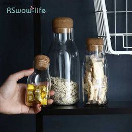 Voedselpotten Busisters Japan Style kurk koffieboonsmaak verzegelde tank thee speciaal ontvang fles voedsel lass jar storae containers keuken items l49