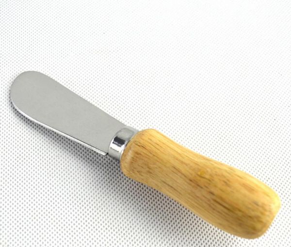 Alimentation Cake antiadhésif Butter Butter beurre spatule en bois Gandoue en bois en acier inoxydable outils de boulangerie 7545744