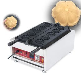 Voedselverwerking Commerciële elektrische digitale Sakura Flower Waffle Maker Machine