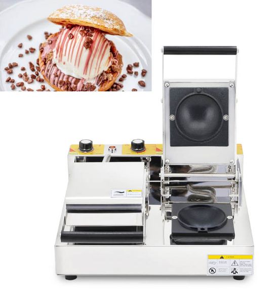 Équipement de traitement des aliments Machine à sandwich à la crème glacée électrique 2 taupes Hot Buger Krapfen Donut Warmer hamburger Fer Press Maker