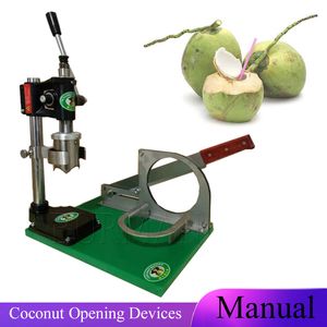 Voedselprocessors Handmatig groene kokosnoot snijmachine hand druk op opening snijden mes fruitwinkel