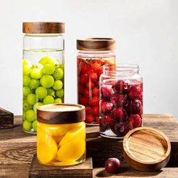Voedselafstandsopslagcontainers 1 Glazen verzegelde opslagcontainer met schroefdraaduitslag gebruikt voor het maken en bewaren van vruchtensap honingjam ingeblikt voedsel H240425