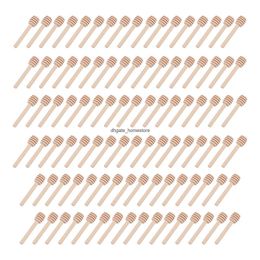 Conteneurs de stockage d'économiseurs d'aliments Nouveau mélange pot de poignée de miel Pratique 100Pc Bois Dipper Mid Dug Stick Supply Cuisine Outils 100/50/24