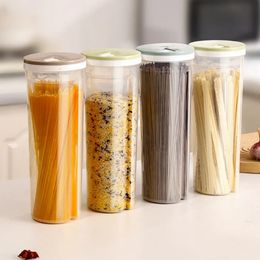 Conteneurs de stockage d'économiseurs d'aliments Pot de nouilles scellé boîte de céréales domestique Transparent étanche à l'humidité cuisine pâtes riz BeanFood 231023