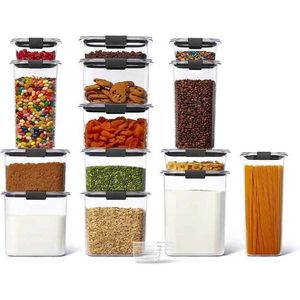 Food Savers Storage Containers Rubbermeisje Brilliance BPA Gratis voedselopslagcontainer met deksel geschikt voor keuken- en supermarktorganisatie Containers H240425