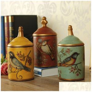 Food Savers Storage Containers Vintage Ceramic Kitchen Canister Jars Bottles Retro Tea Candywl Cl92319 221202 Drop Delivery Home Ga Otxze