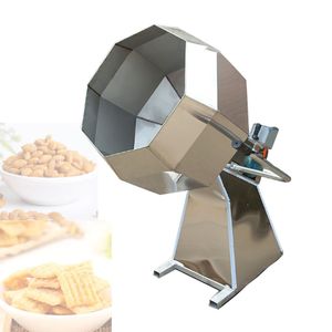 Máquina de condimento de alimentos para recubrimiento de chocolate con maní o caramelo