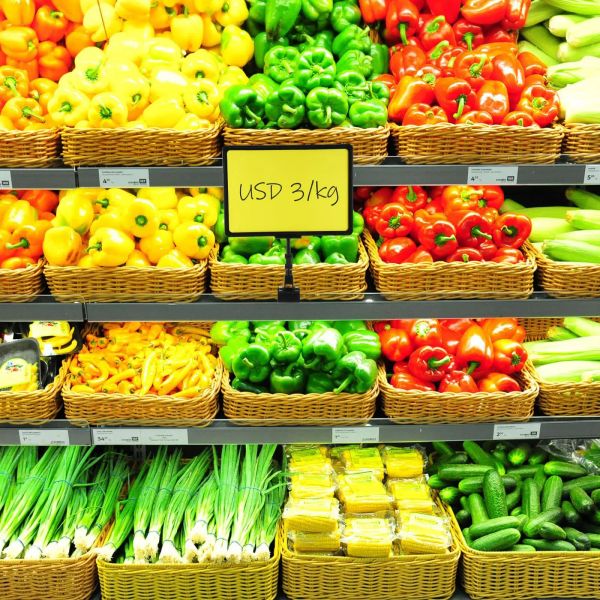 Signes alimentaires Prix Clip Pop Advertising Label Rack Supermarket ABS Holder Stand Stand