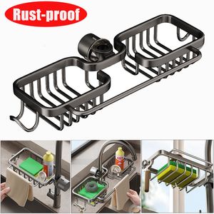 Organisation de stockage des aliments Définit la rouille Kithen Rabetus Drouger Rack Sponge Sponge Porte-étagère Savon de salle de bain Organisateur de salle de bain ACCESSOIRES DE LIVE 230817