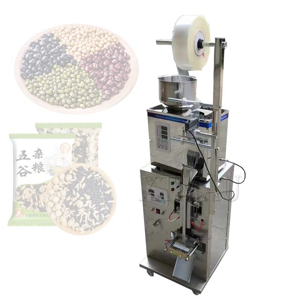 Alimento de azúcar sal sales de especias en polvo de pimienta céface granules granos empaquetado máquina de sellado que pesa empaquetado maquin