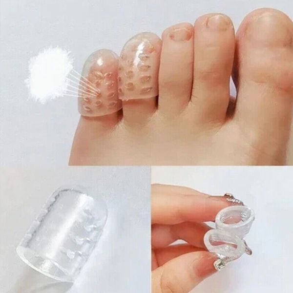 Cuidado de los pies 20 piezas Protector de dedos Silicona suave Transpirable Callos de los pies Ampollas Tapa de la puntera Herramienta para el cuidado de los pies Separadores de dedos antifricción 230923