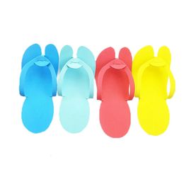 Voetverzorging 24 PairsBag Wegwerp EVA-slippers Schuimschoenen Sandalen el Travel Flip Flop voor Nagelsalon Schoonheidsmassage Spa Pedicure Gereedschap 231202