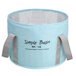 Soins des pieds bassin de trempage pliable grand pieds portables Spa baignoire de trempage seau d'eau pliable pour voyage Camping lavage 28ED 231129