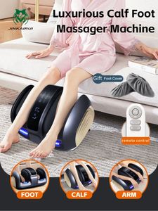 Soins des pieds Masseur électrique Massage des mollets Shiatsu avec thérapie de chauffage chaud Pétrissage profond Compression Utilisation du bureau à domicile Cadeau de santé 231117