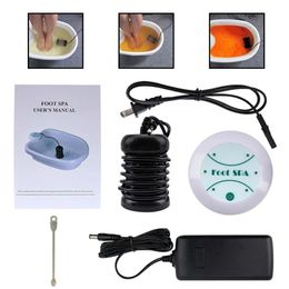 Voetdetox Ionische spa-machine Ionische ontgifter voor voeten Voetbadmachine Voetspa Plantaire reflexologie Therapie Arrays Aqua 240127