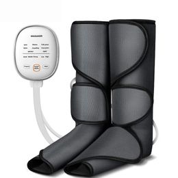 Masseur de compression d'air pour jambes et pieds, enveloppements de mollets, massage pour la circulation et la relaxation, pantalons de drainage lymphatique, mise en forme du corps 240301