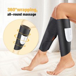 Masseur de pieds Air chauffé mollet jambe Airbag Massage Vibration SPA Muscles détendre pour les jambes cuisse enveloppes 360 cadeaux hommes 231102