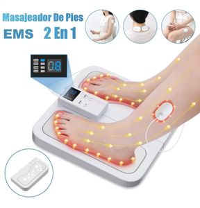 Masseur de pieds Circulation EMS TENS stimulateur électrique de muscle nerveux améliore la Machine de jambes de pieds 231114