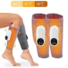 Masseur de pieds sans fil électrique mollet jambe musculaire pressothérapie Machine chauffée soulagement de la douleur 3 modes Compression d'air Relax Physiother 231216