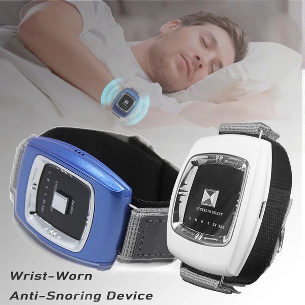 Masseur de pieds Dispositif anti-ronflement électrique Montre-bracelet Anti-ronflement Pluse Aide au sommeil Aide Solution de sommeil Arrêter le ronflement Garde d'apnée intelligente 231123