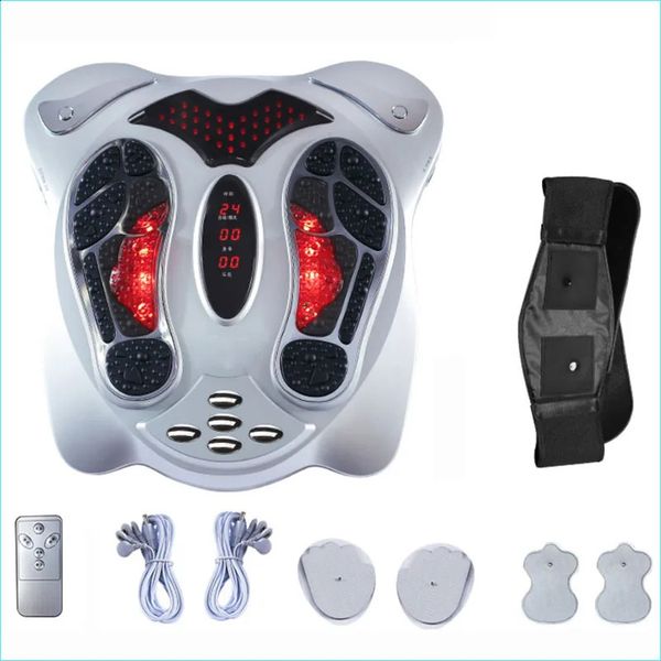 Masseur de pieds électrique chaleur infrarouge lointain Anio Points électromagnétiques réflexologie Machine de Massage des pieds ceinture amincissante EMS Pad Care 231030