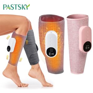 Voetmassageapparaat Elektrische verwarming Kuitmassageapparaat Draadloze luchtcompressie Beenmassagevibrator voor kuitspiervermoeidheid Ontspannen Thermische pressotherapie 231218