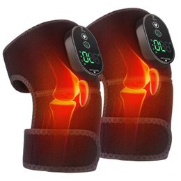 Masseur de pieds thérapie de chauffage électrique attelle d'épaule chauffage masseur de genou soutien ceinture chauffante réglable pour les blessures articulaires d'arthrite 231202