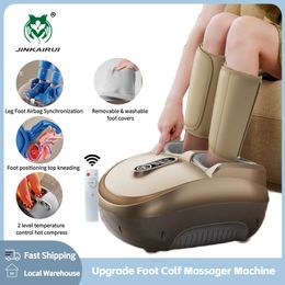 Massageador de pés Máquina de massagem elétrica Amassar rolo 8D Airbag infravermelho aquecimento Shiatsu multifuncional bezerro cuidados de saúde 230831