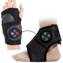 Masseur de pieds Eletric Poignet Pied Brace Support Masseur Vibration Compresser Chauffage Traitements de relaxation Soulagement de la douleur Appareil de massage à l'air 230808