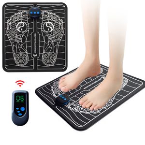 Voetmassager EMS Electric Foot Massager Mat 6 Modi verlichten pijnspierstimulator bloedcirculatie vibratie voet massagemachine voet spa 230403