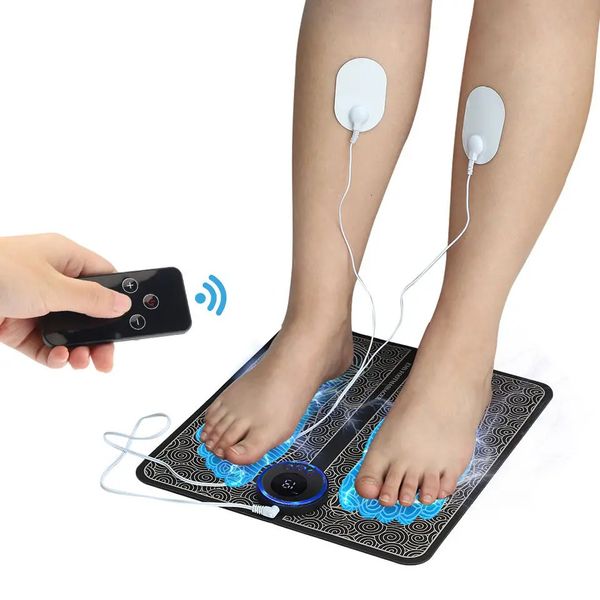 Masseur de pieds Tapis de massage des pieds Masseur de pieds Ems Veau Outil électrique Appareil Circulation sanguine Spa Exerciseur Semelles Myostimulateur Machine Detox 231205