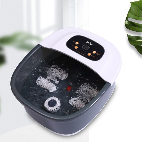 Masseur de pieds soins de santé Portable Shiatsu pédicure lumière relaxante multifonction Spa bain Machine de Massage avec chaleur 230831