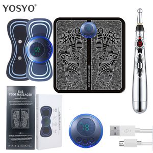 Masseur de pied intelligent EMS massage tampon de couche vertebra vertébra stick acupuncture et moxibustion stylo de physiothérapie actuelle 230823