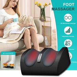 Machine de Massage des pieds Shiatsu mollet électrique avec Massage par roulement à chaud pour le traitement de Relaxation soulagement de la douleur musculaire 240122