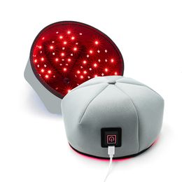 Voet massager draagbare rode lichttherapie dop laser haar hergroei hoed verlies behandeling thermische helm hoofdhuid led heren s caps thuis gebruik 230314