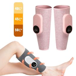 Masseur de pieds Présothérapie Masseur de jambe de mollet avec compression thermique de grande surface Machine de physiothérapie de massage Shiatsu musculaire du pied sans fil 231202